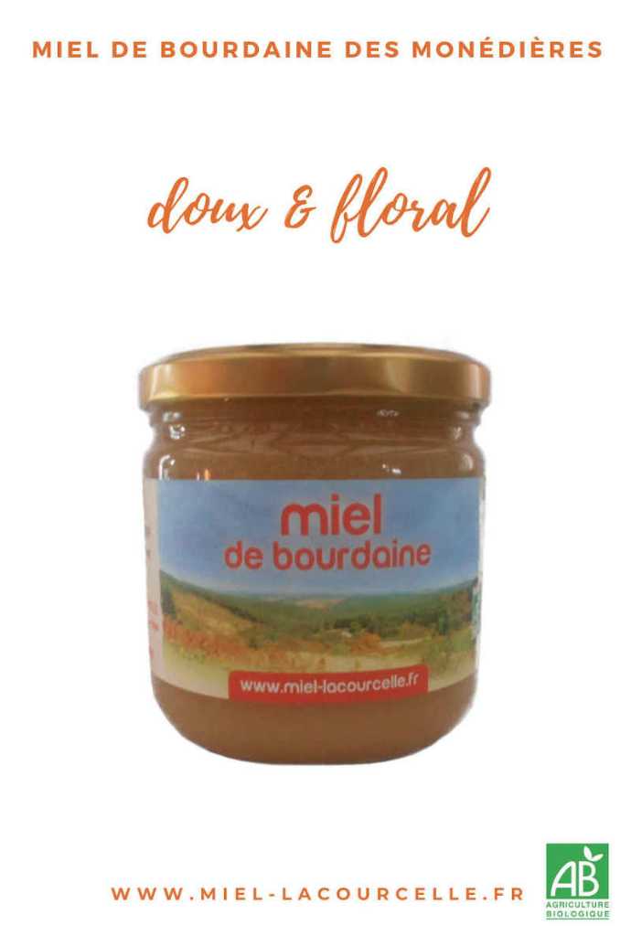 miel de bourdaine des monédières doux et floral