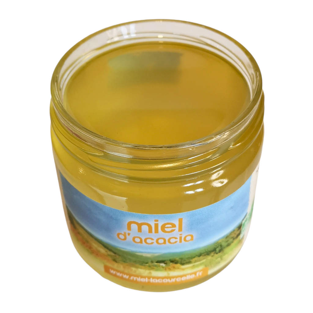 Miel Acacia pot ouvert Lacourcelle