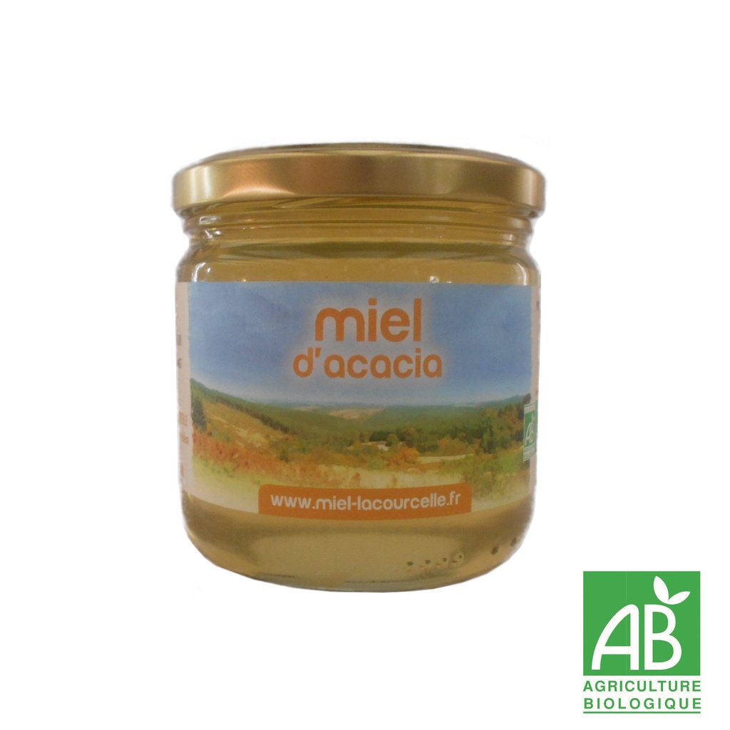 Miel d'acacia Bio origine France - pot de 500 g