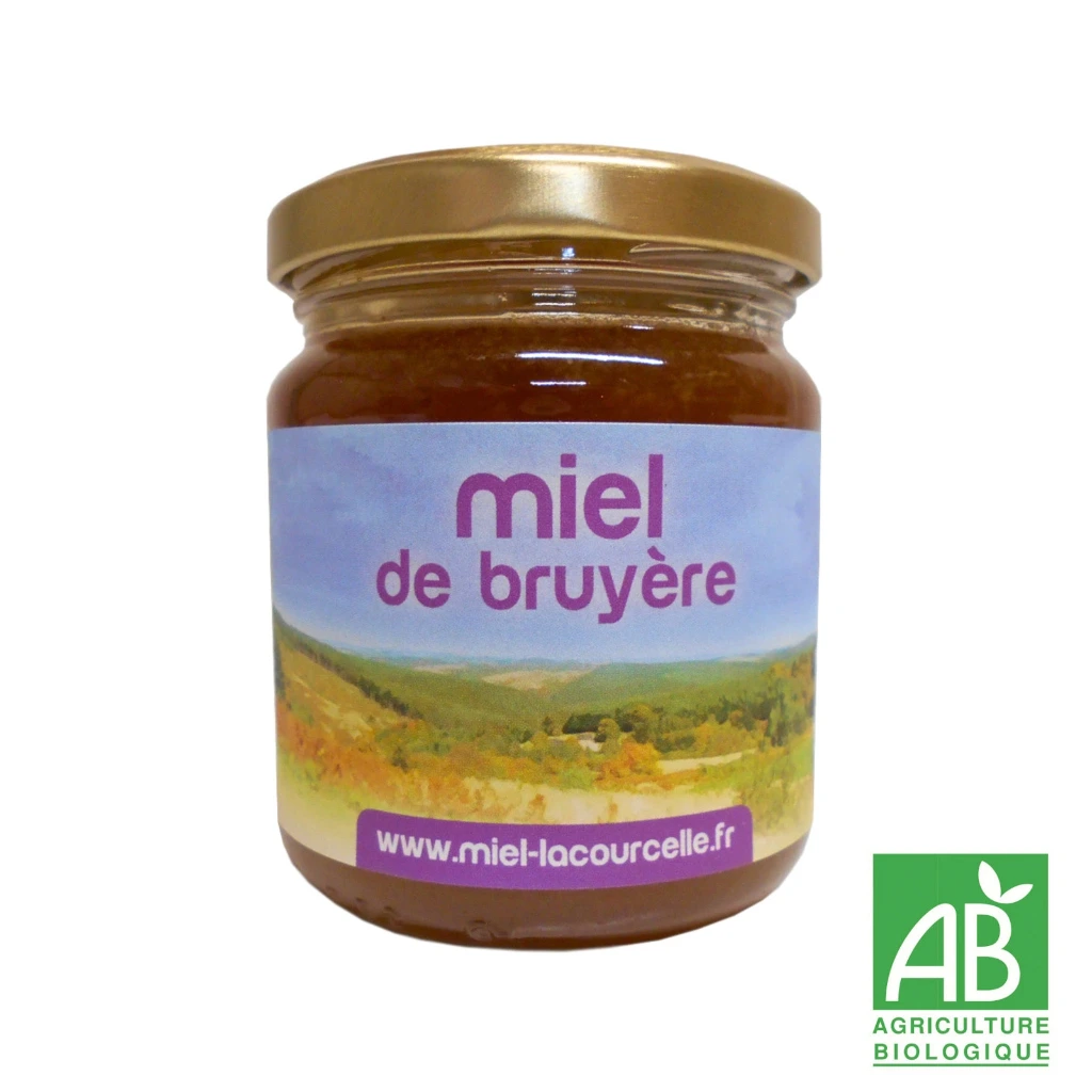 [BRUY250] Miel de bruyère Bio origine France - pot de 250 g