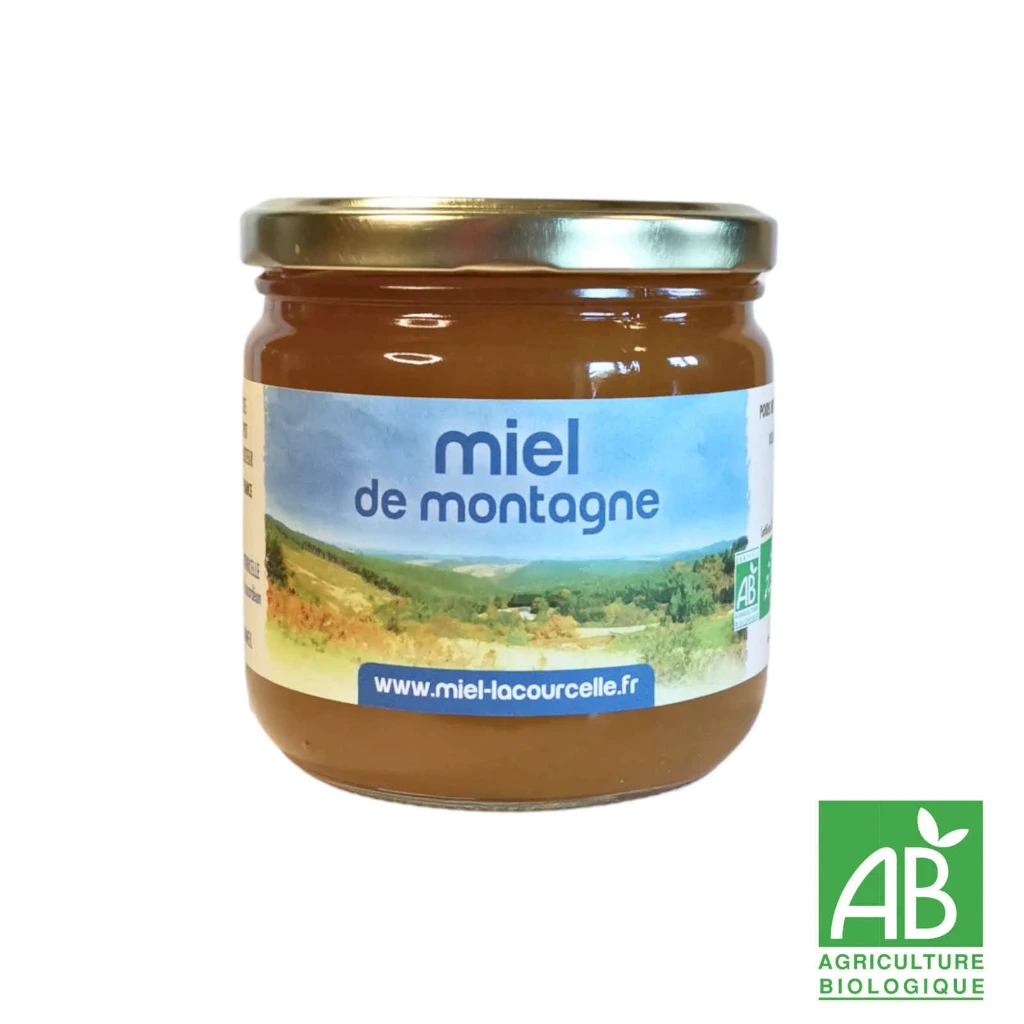 [MONT500] Miel de montagne Bio origine France - pot de 500 g