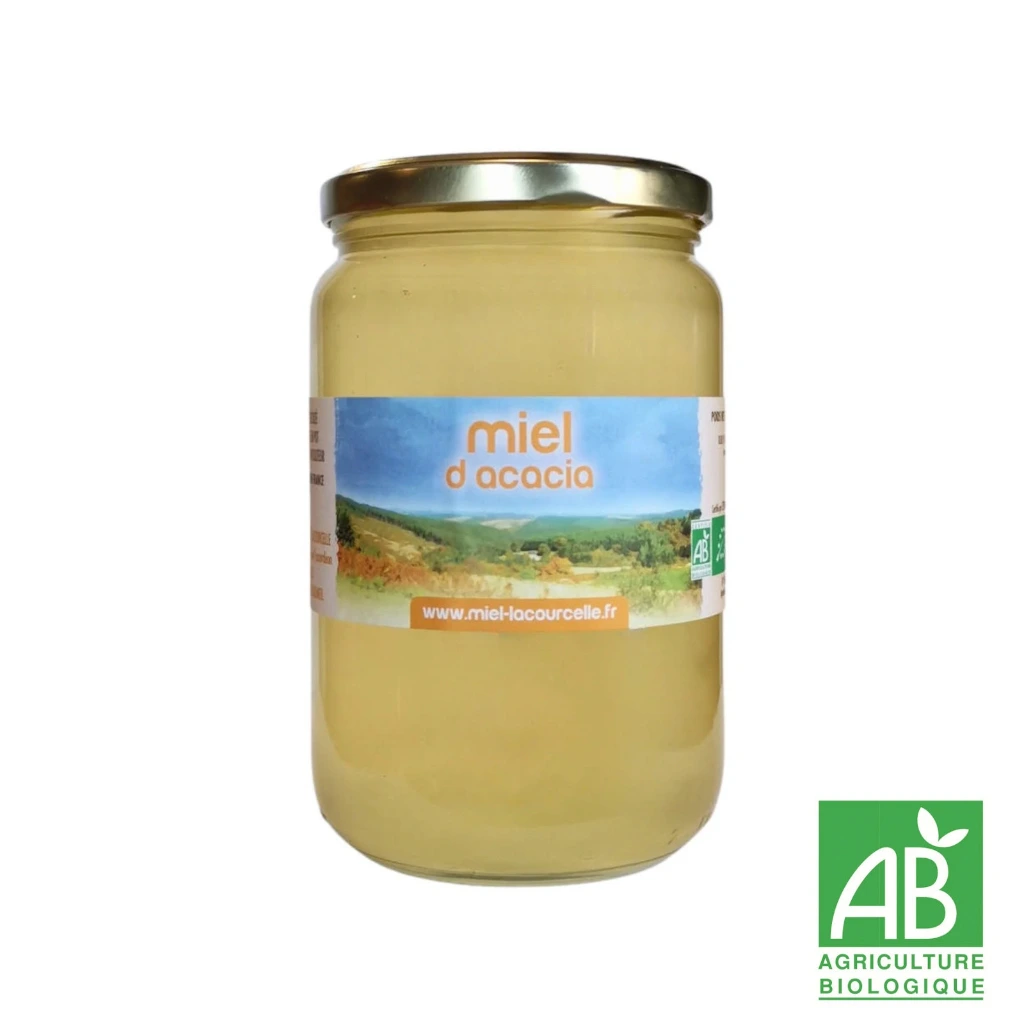 [ACACIA1000] Miel d'acacia Bio origine France - pot de 1 kg