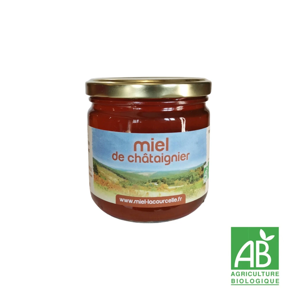 Miel de chataignier Bio origine France - pot de 500 g