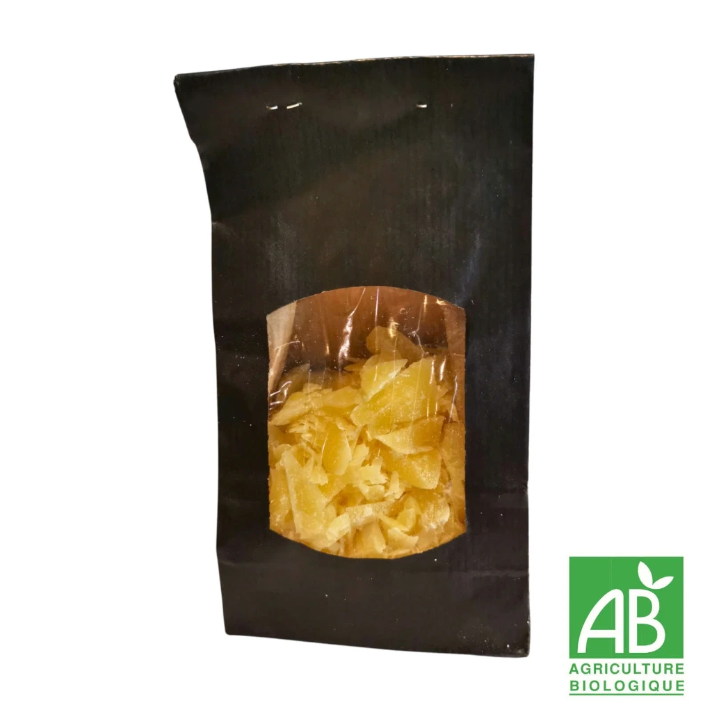 Cire d'abeille bio en copeaux - sachet de 100 g