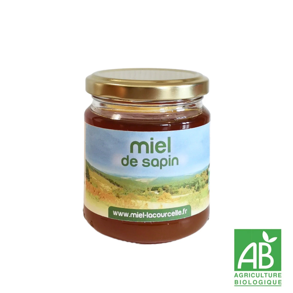 Miel de sapin Bio origine France - pot de 250 g