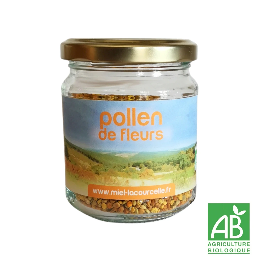 [POLL100P] Pollen des fleurs Bio - pot de 100 g